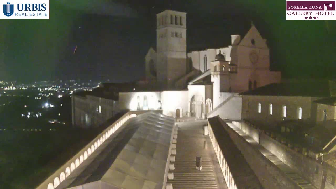 Assisi Basilica of San Francesco Live Cam - Perugia, Umbria, Italy