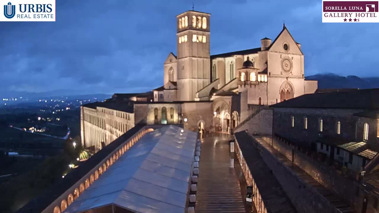 Assisi Basilica of San Francesco Live Cam - Perugia, Umbria, Italy