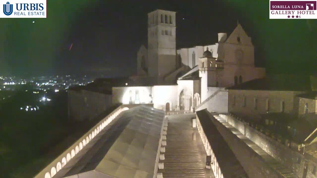 Assisi Basilica of San Francesco Live Cam - Perugia, Umbria, Italy