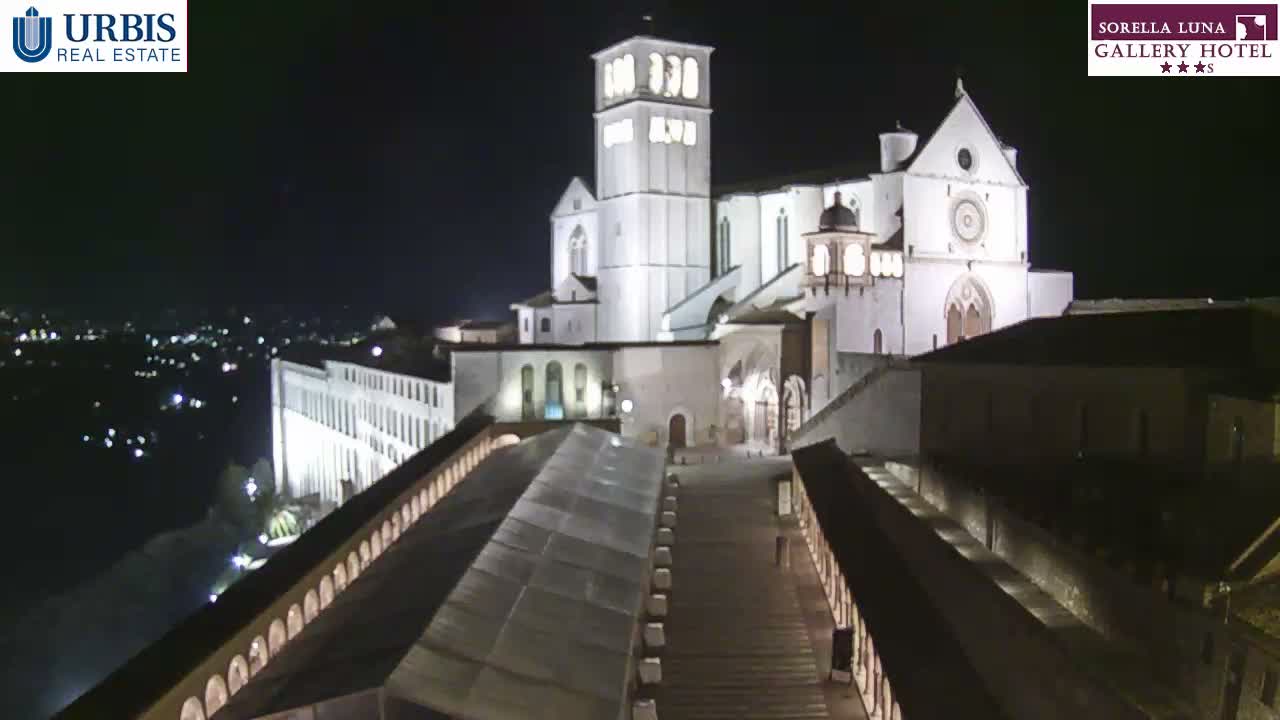 Assisi Basilica of San Francesco Live Cam - Perugia, Umbria, Italy