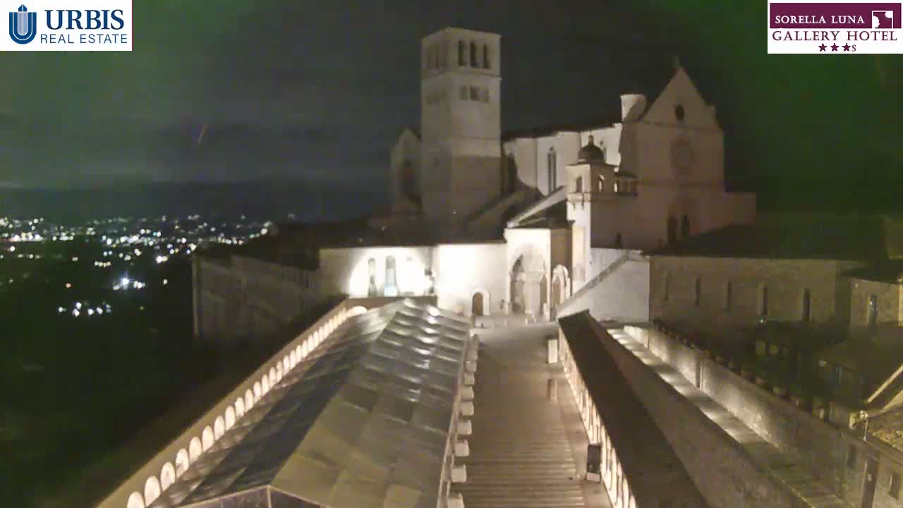 Assisi Basilica of San Francesco Live Cam - Perugia, Umbria, Italy