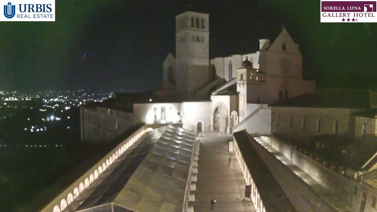 Assisi Basilica of San Francesco Live Cam - Perugia, Umbria, Italy