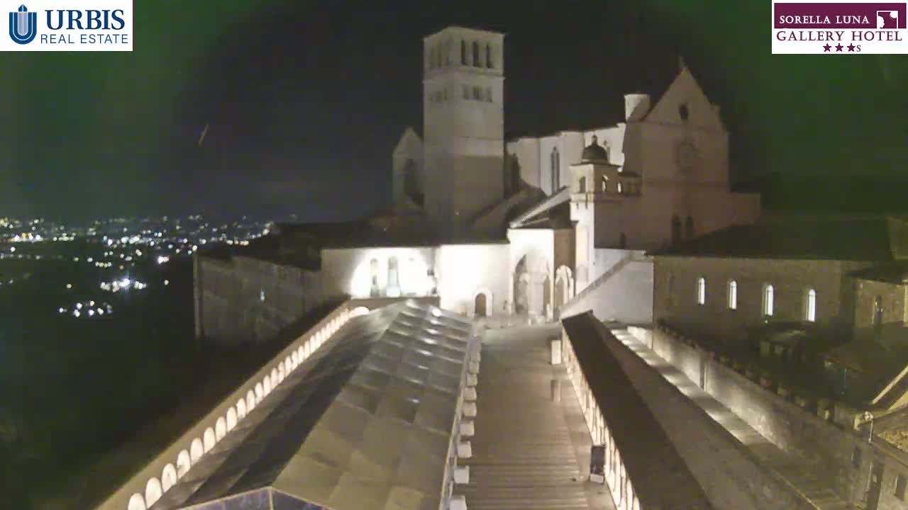 Assisi Basilica of San Francesco Live Cam - Perugia, Umbria, Italy