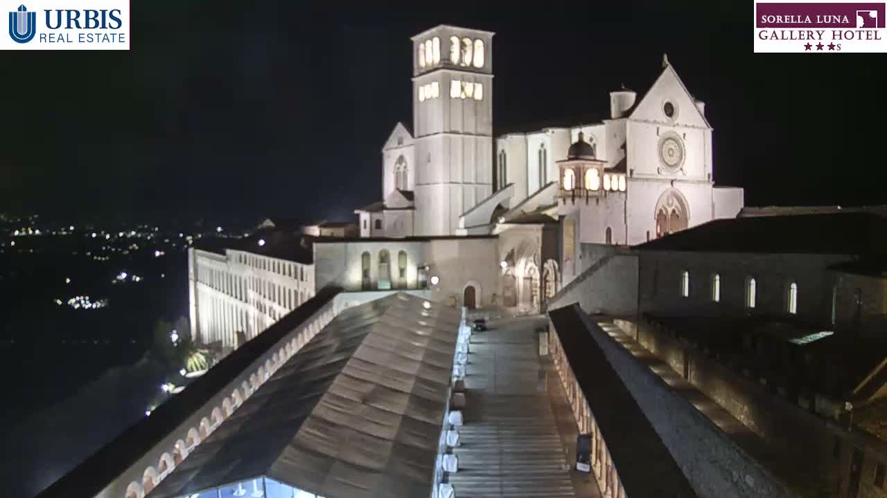 Assisi Basilica of San Francesco Live Cam - Perugia, Umbria, Italy
