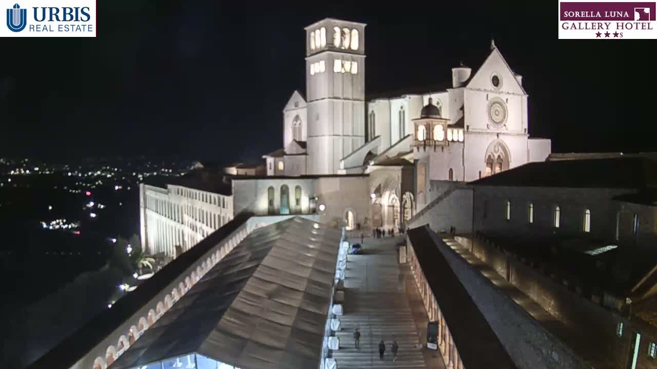 Assisi Basilica of San Francesco Live Cam - Perugia, Umbria, Italy
