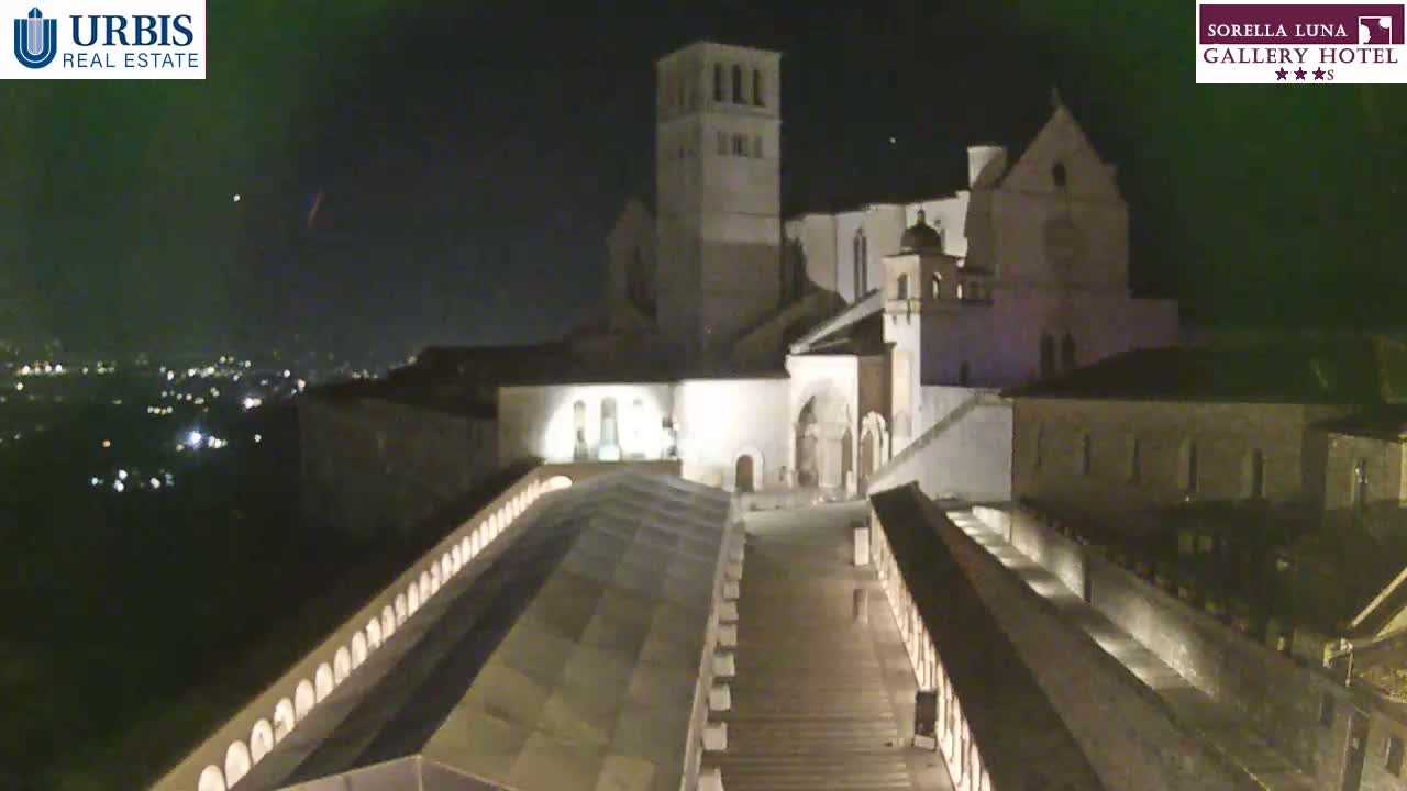 Assisi Basilica of San Francesco Live Cam - Perugia, Umbria, Italy
