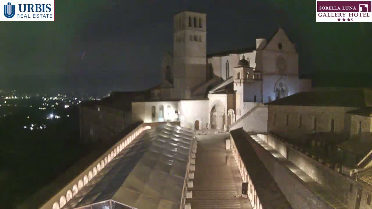 Assisi Basilica of San Francesco Live Cam - Perugia, Umbria, Italy