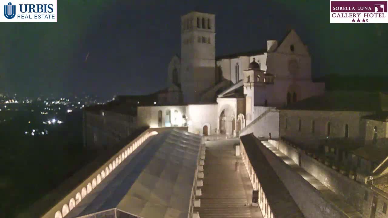 Assisi Basilica of San Francesco Live Cam - Perugia, Umbria, Italy