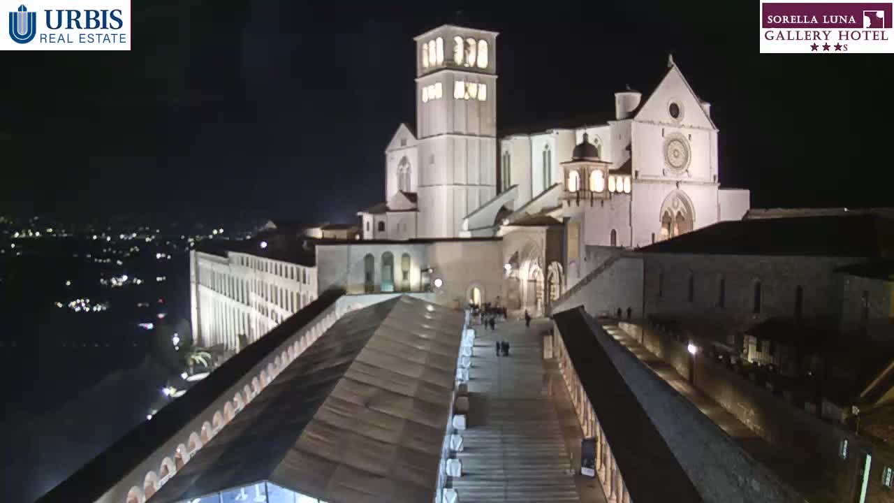 Assisi Basilica of San Francesco Live Cam - Perugia, Umbria, Italy