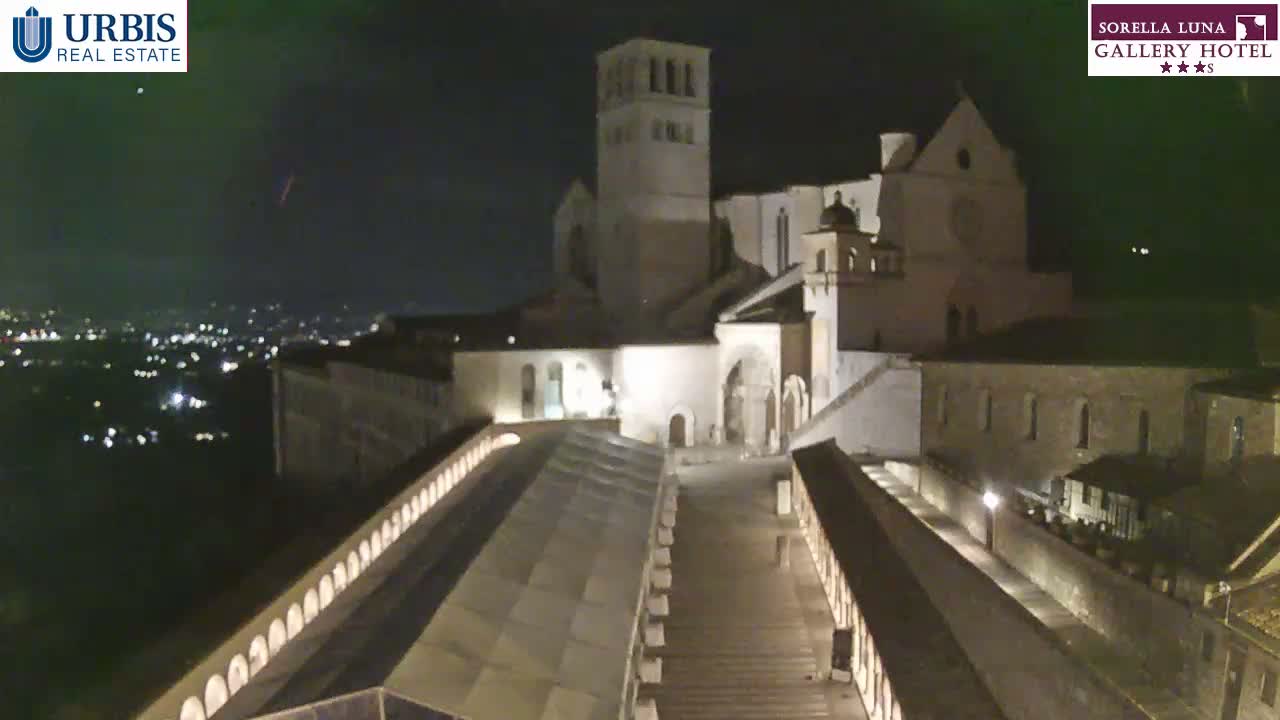 Assisi Basilica of San Francesco Live Cam - Perugia, Umbria, Italy