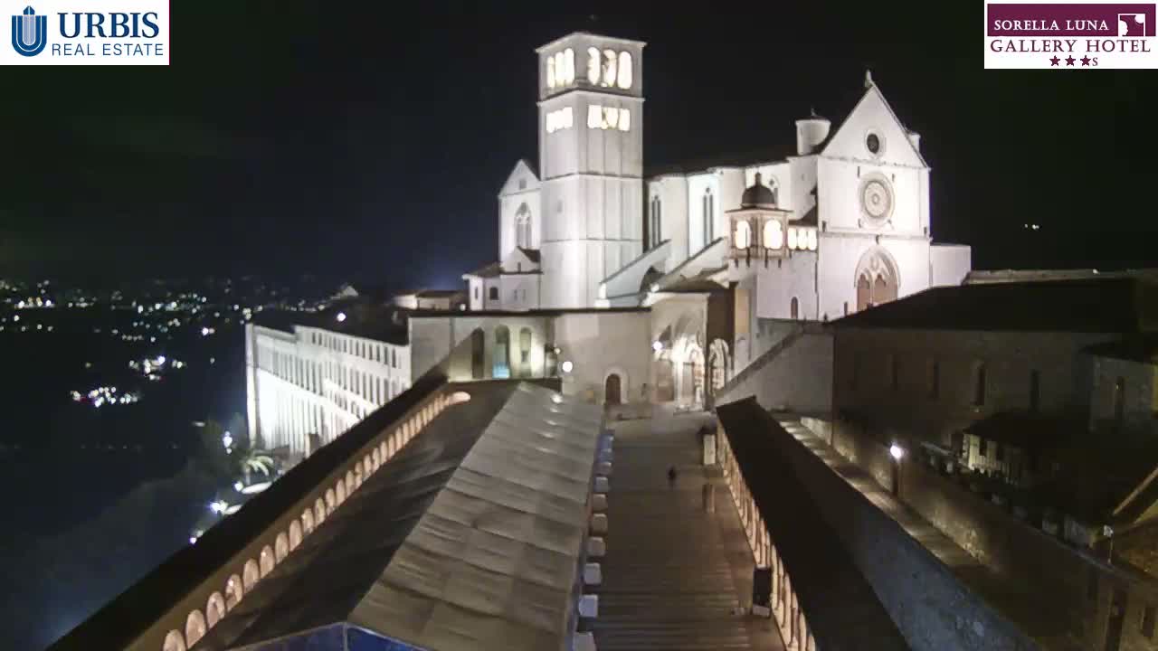 Assisi Basilica of San Francesco Live Cam - Perugia, Umbria, Italy