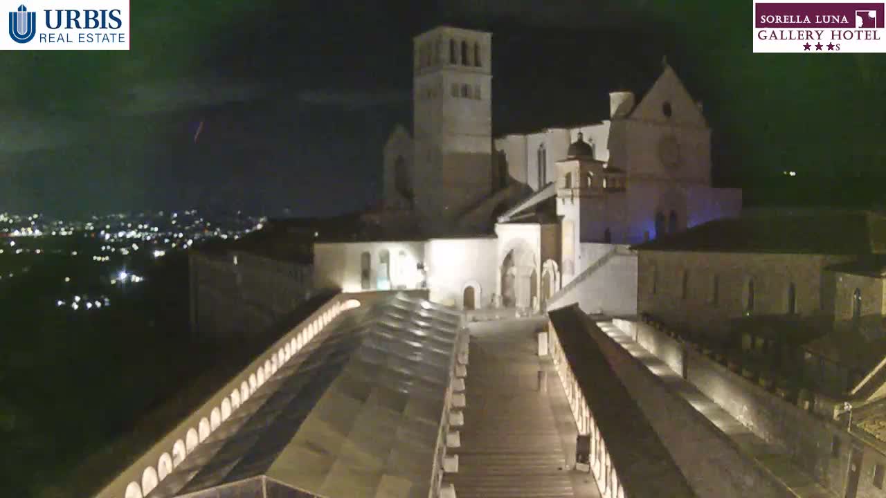 Assisi Basilica of San Francesco Live Cam - Perugia, Umbria, Italy