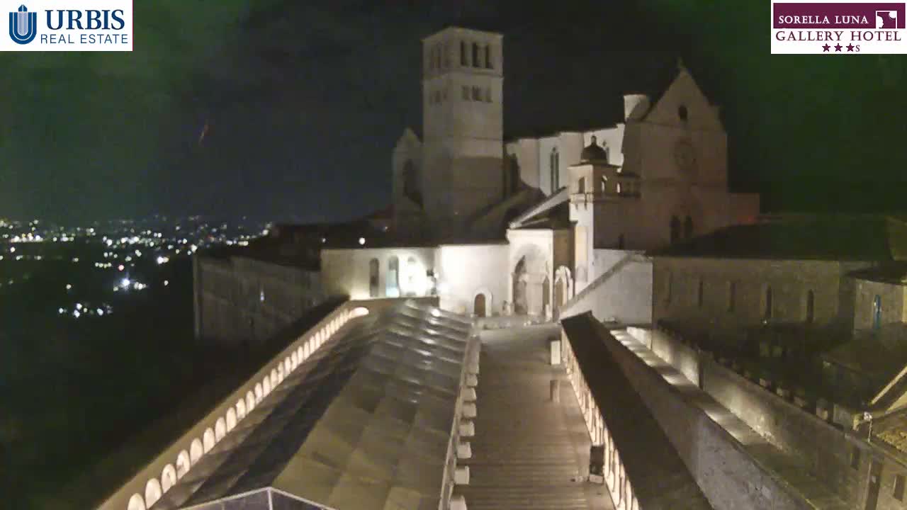 Assisi Basilica of San Francesco Live Cam - Perugia, Umbria, Italy