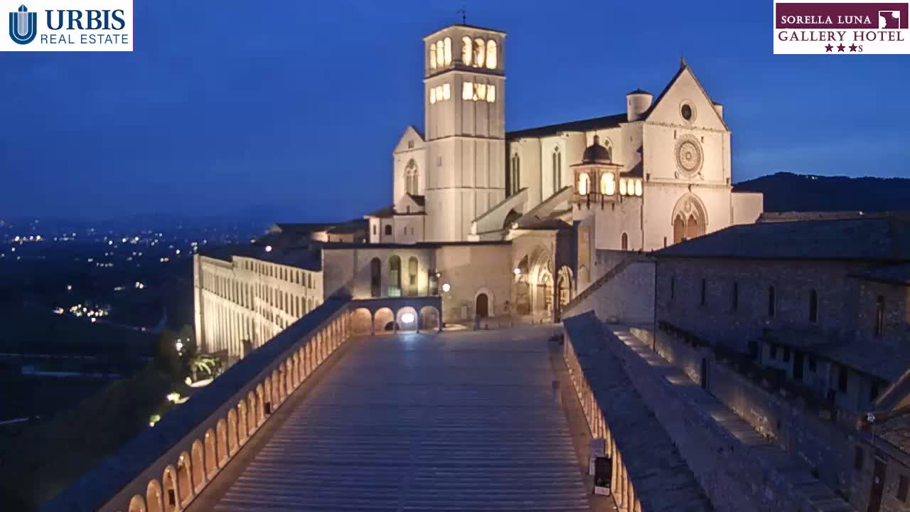 Assisi Basilica of San Francesco Live Cam - Perugia, Umbria, Italy