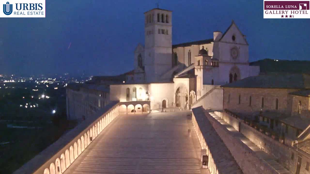 Assisi Basilica of San Francesco Live Cam - Perugia, Umbria, Italy