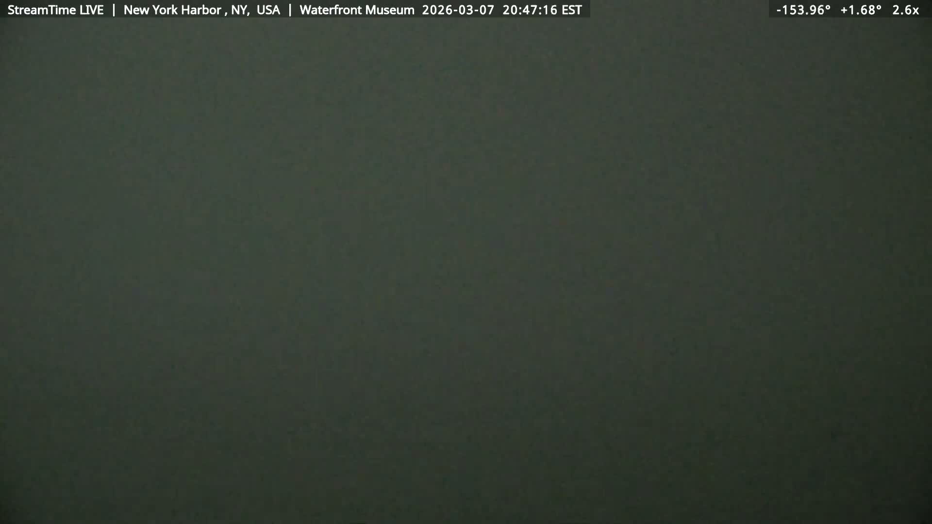 New York City Silhouette& Statue of Liberty View  from New York Bay Live Cam - Brooklyn, New York City, New York, USA