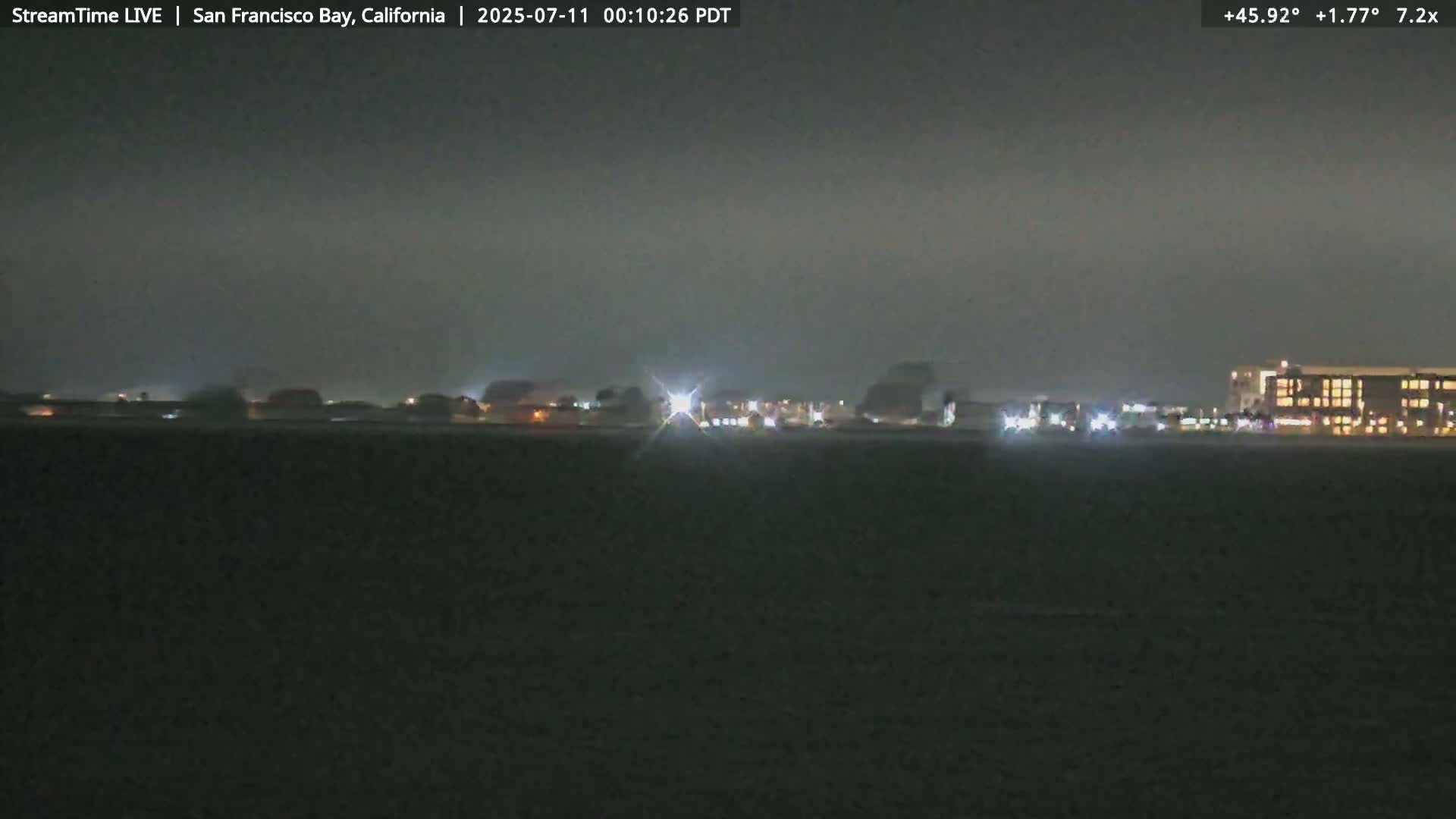 San Francisco City & San Francisco Bay Area (Oakland - Hayward) from Pier 23 Panoramic Live Cam - San Francisco, San Francisco Bay Area, California, USA
