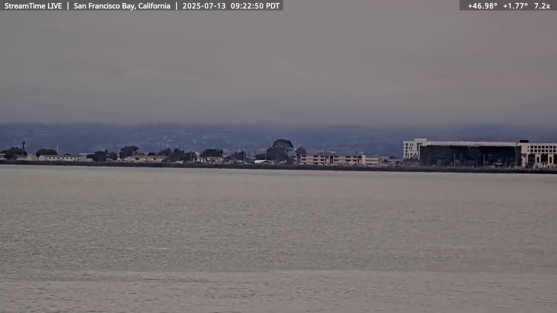 San Francisco City & San Francisco Bay Area (Oakland - Hayward) from Pier 23 Panoramic Live Cam - San Francisco, San Francisco Bay Area, California, USA