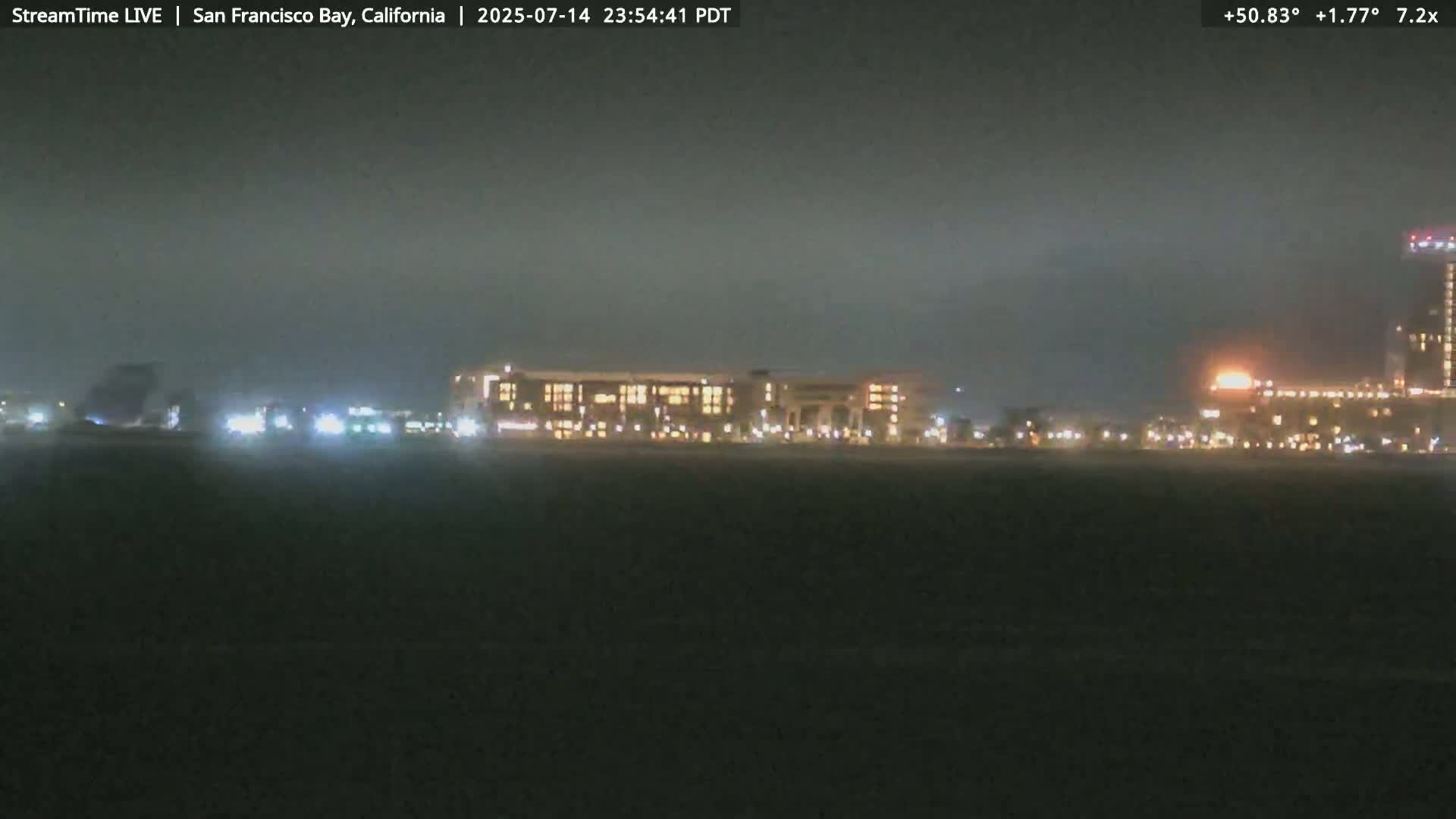 San Francisco City & San Francisco Bay Area (Oakland - Hayward) from Pier 23 Panoramic Live Cam - San Francisco, San Francisco Bay Area, California, USA