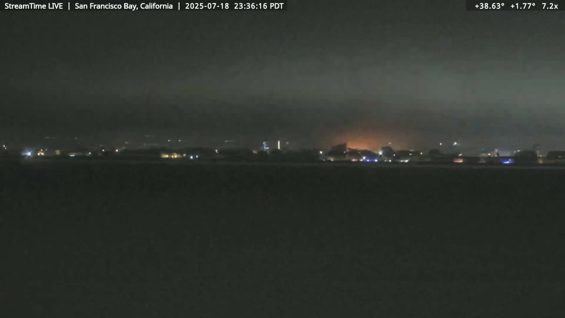 San Francisco City & San Francisco Bay Area (Oakland - Hayward) from Pier 23 Panoramic Live Cam - San Francisco, San Francisco Bay Area, California, USA