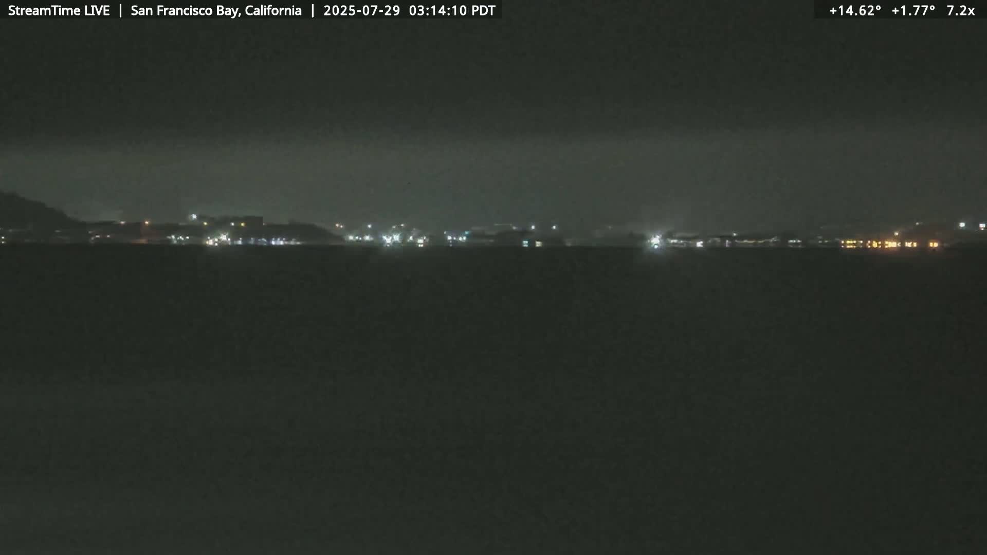 San Francisco City & San Francisco Bay Area (Oakland - Hayward) from Pier 23 Panoramic Live Cam - San Francisco, San Francisco Bay Area, California, USA
