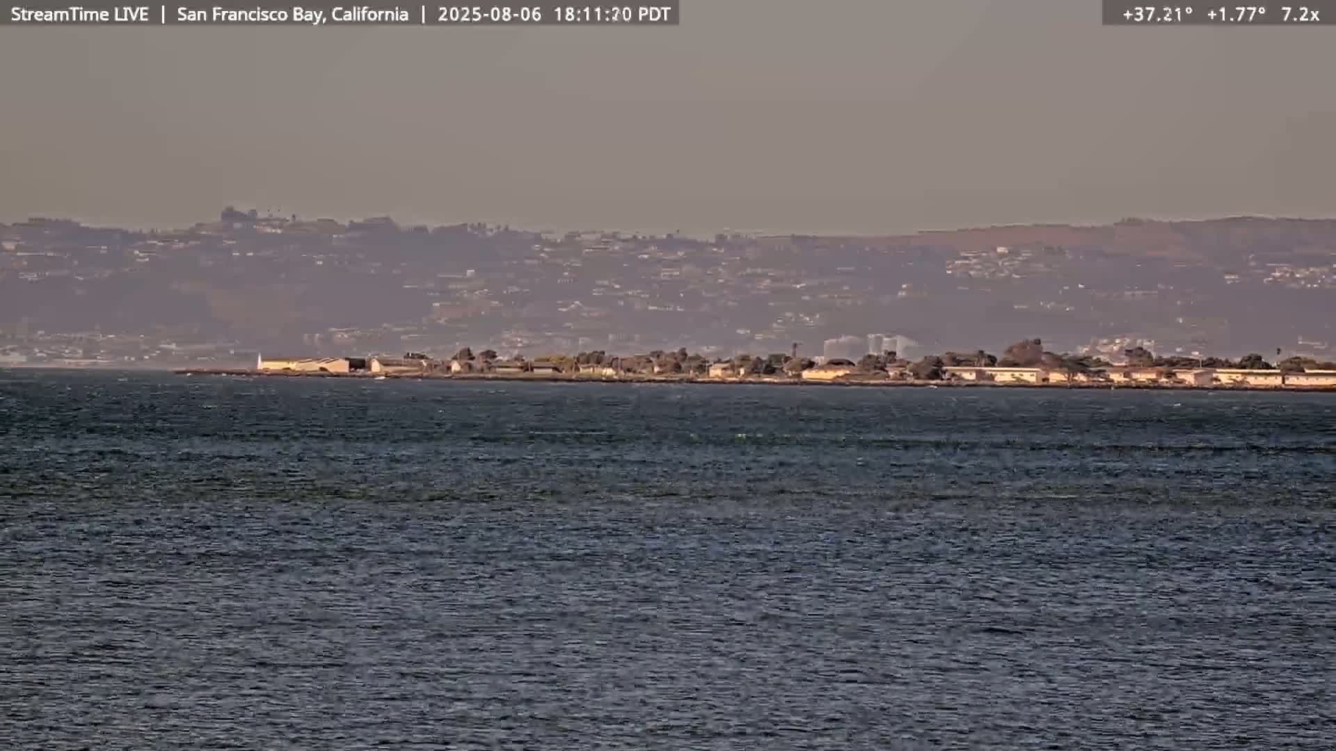 San Francisco City & San Francisco Bay Area (Oakland - Hayward) from Pier 23 Panoramic Live Cam - San Francisco, San Francisco Bay Area, California, USA