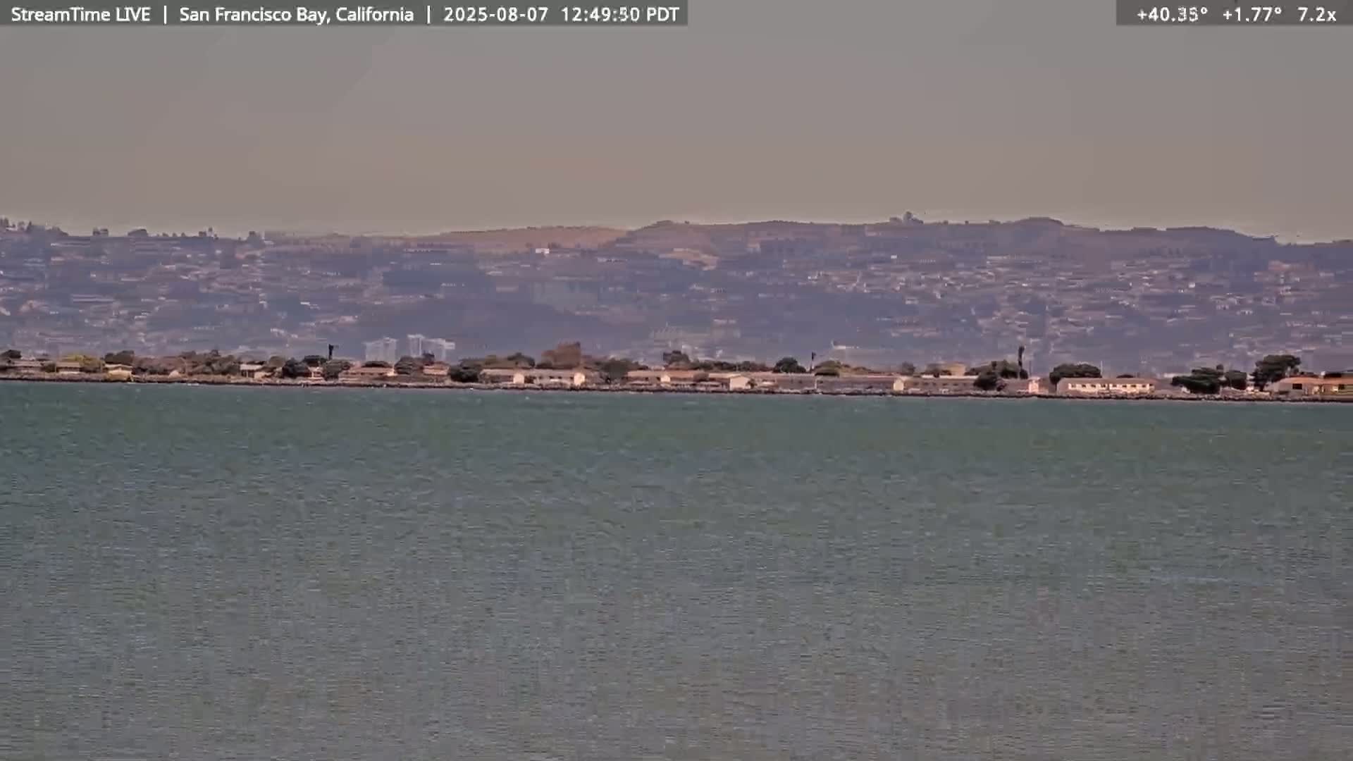 San Francisco City & San Francisco Bay Area (Oakland - Hayward) from Pier 23 Panoramic Live Cam - San Francisco, San Francisco Bay Area, California, USA