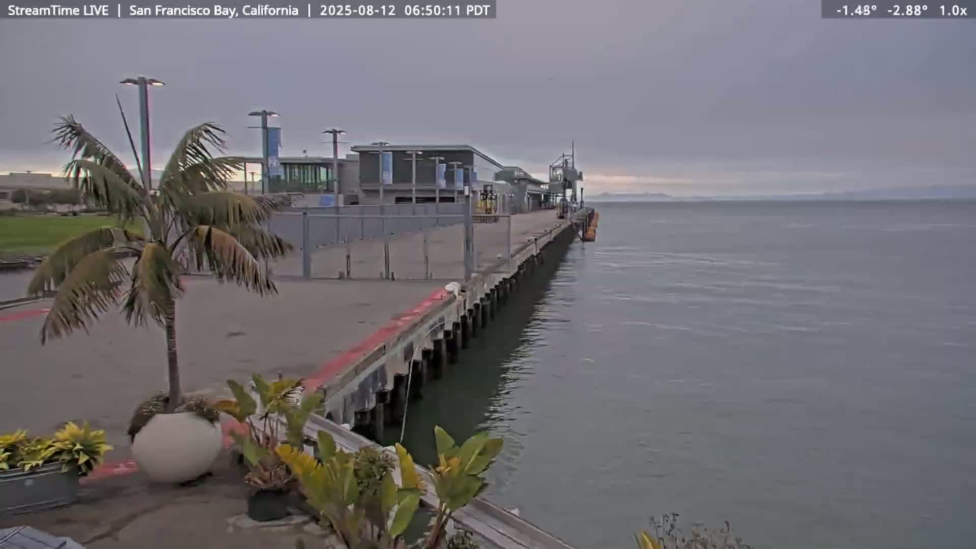 San Francisco City & San Francisco Bay Area (Oakland - Hayward) from Pier 23 Panoramic Live Cam - San Francisco, San Francisco Bay Area, California, USA