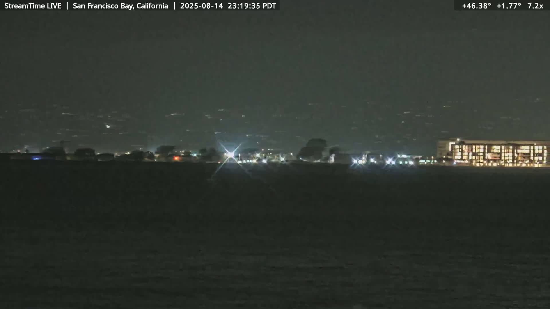 San Francisco City & San Francisco Bay Area (Oakland - Hayward) from Pier 23 Panoramic Live Cam - San Francisco, San Francisco Bay Area, California, USA