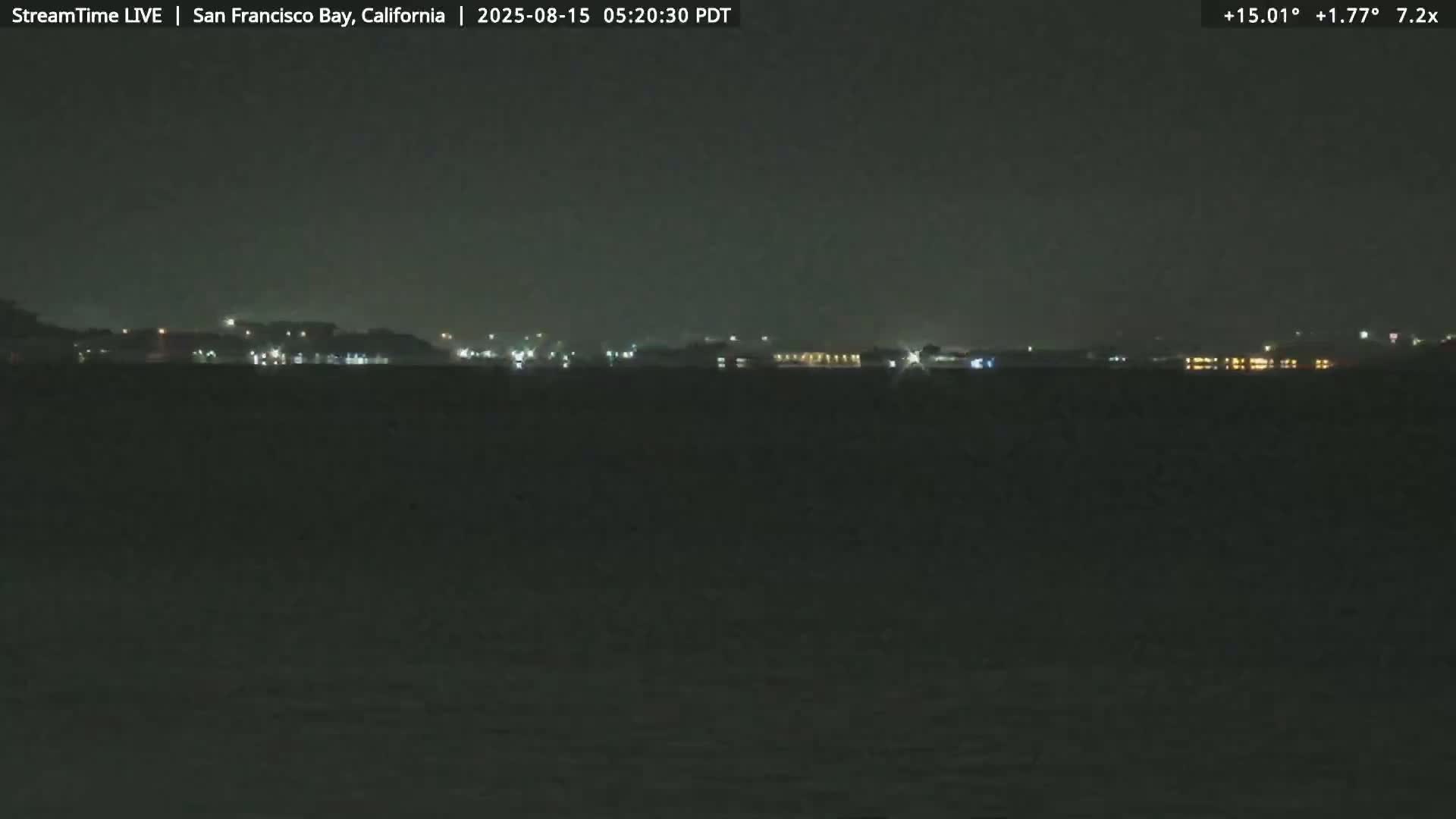 San Francisco City & San Francisco Bay Area (Oakland - Hayward) from Pier 23 Panoramic Live Cam - San Francisco, San Francisco Bay Area, California, USA