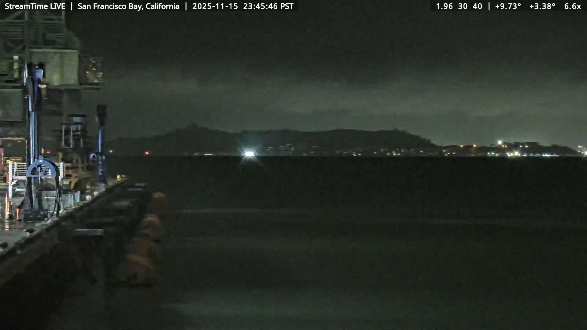 San Francisco City & San Francisco Bay Area (Oakland - Hayward) from Pier 23 Panoramic Live Cam - San Francisco, San Francisco Bay Area, California, USA