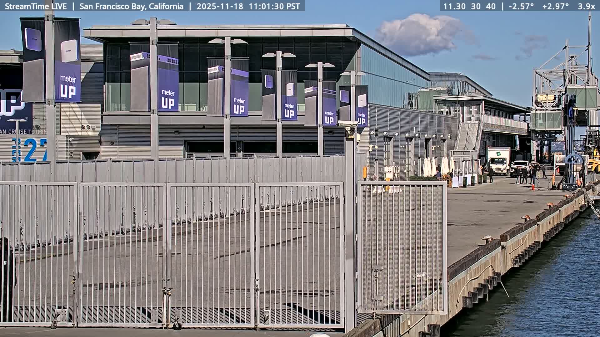 San Francisco City & San Francisco Bay Area (Oakland - Hayward) from Pier 23 Panoramic Live Cam - San Francisco, San Francisco Bay Area, California, USA