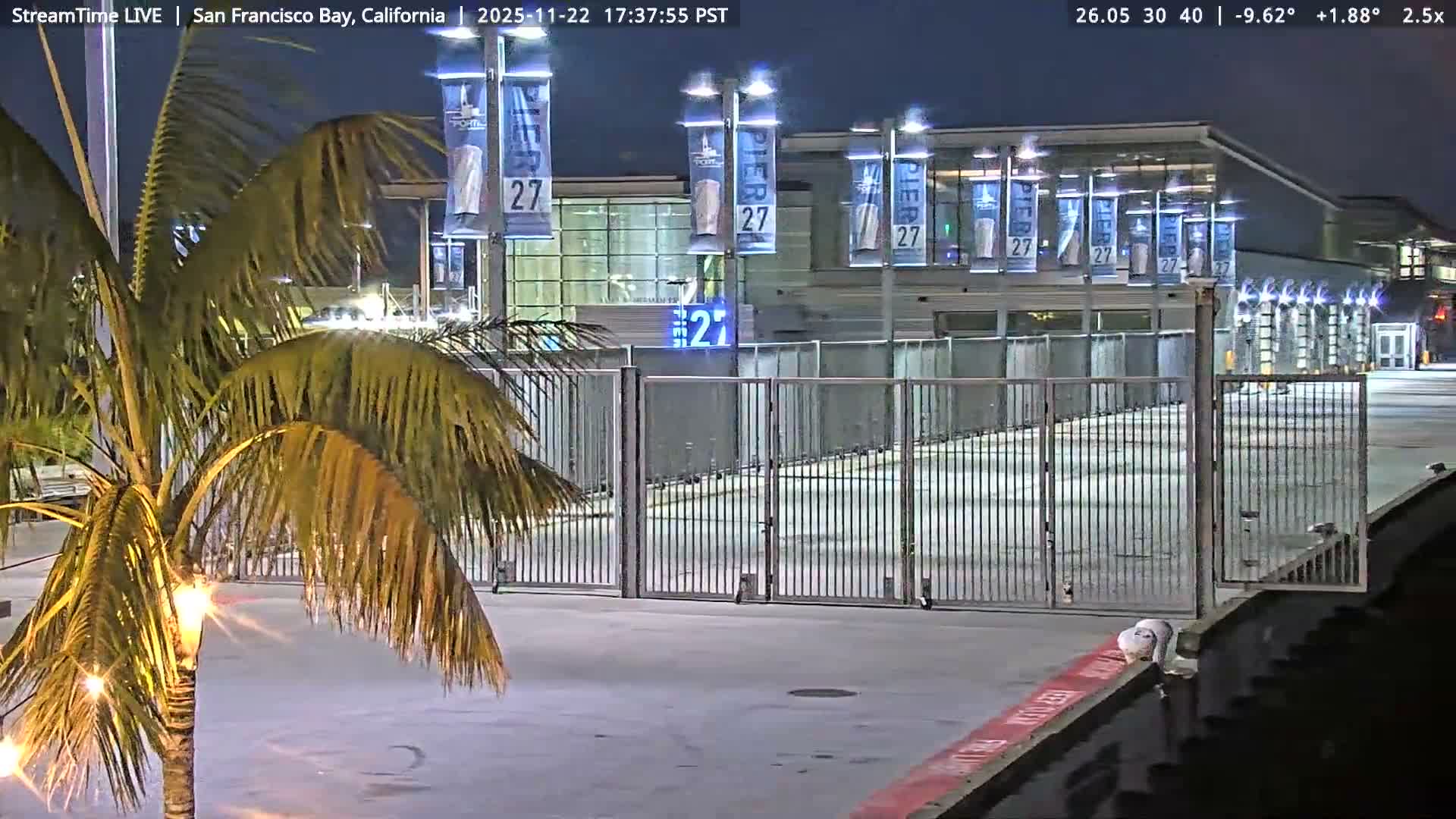 San Francisco City & San Francisco Bay Area (Oakland - Hayward) from Pier 23 Panoramic Live Cam - San Francisco, San Francisco Bay Area, California, USA