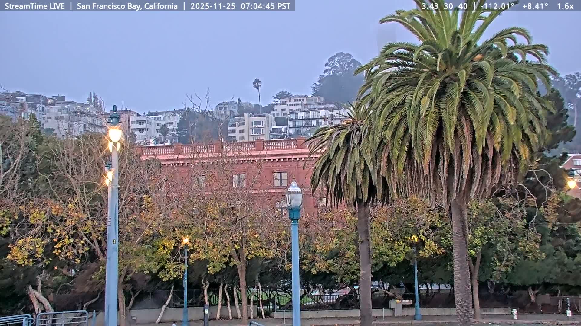 San Francisco City & San Francisco Bay Area (Oakland - Hayward) from Pier 23 Panoramic Live Cam - San Francisco, San Francisco Bay Area, California, USA