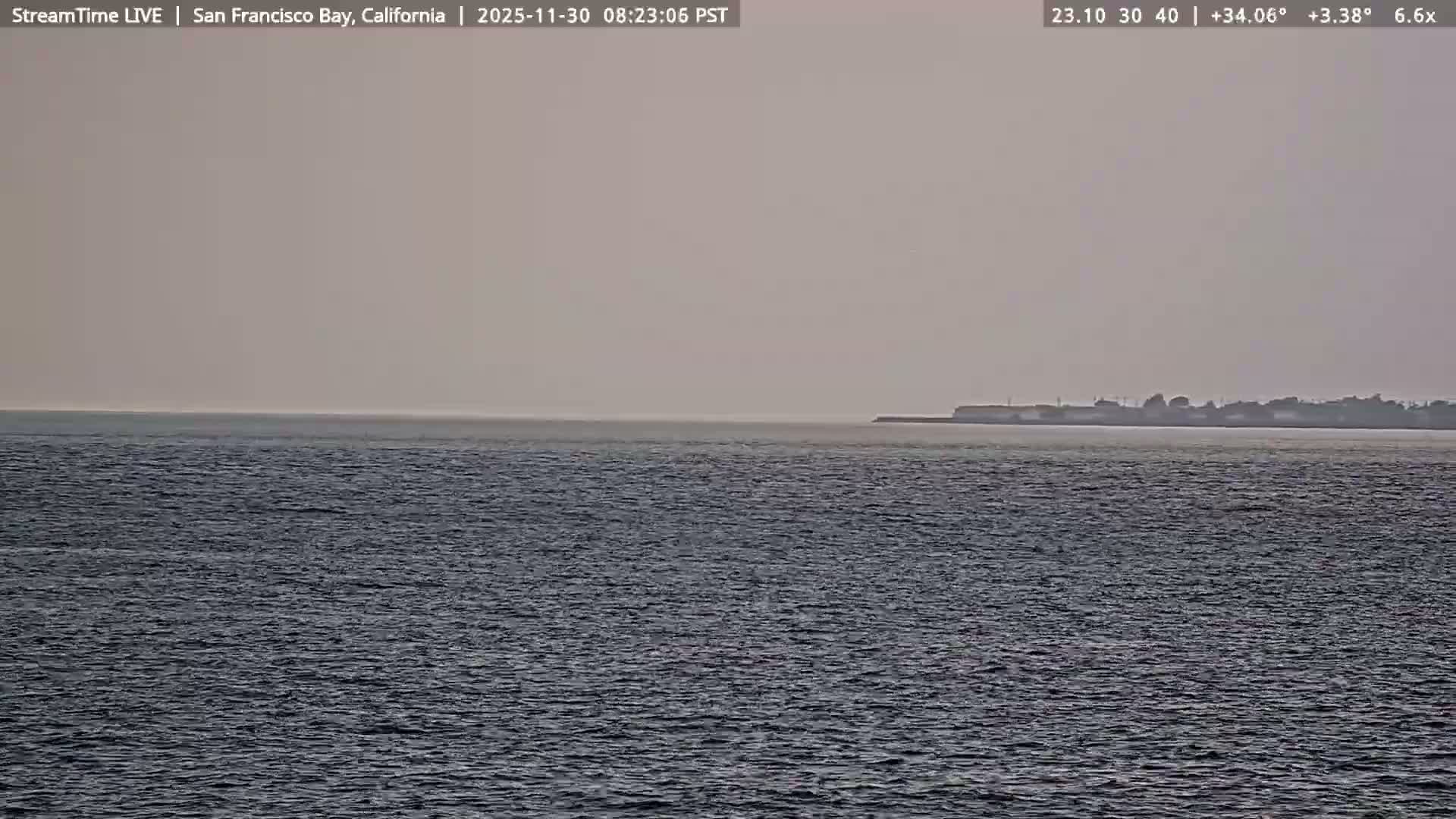 San Francisco City & San Francisco Bay Area (Oakland - Hayward) from Pier 23 Panoramic Live Cam - San Francisco, San Francisco Bay Area, California, USA