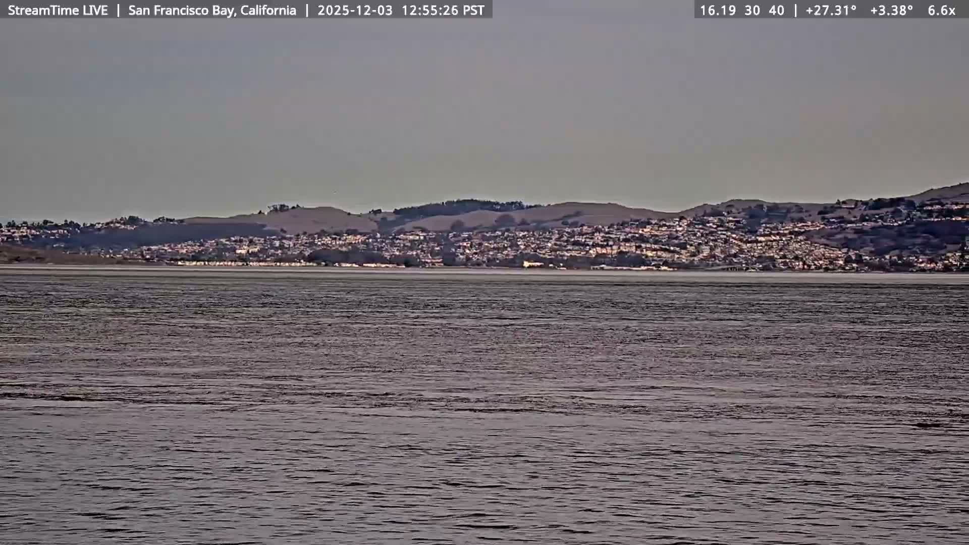 San Francisco City & San Francisco Bay Area (Oakland - Hayward) from Pier 23 Panoramic Live Cam - San Francisco, San Francisco Bay Area, California, USA