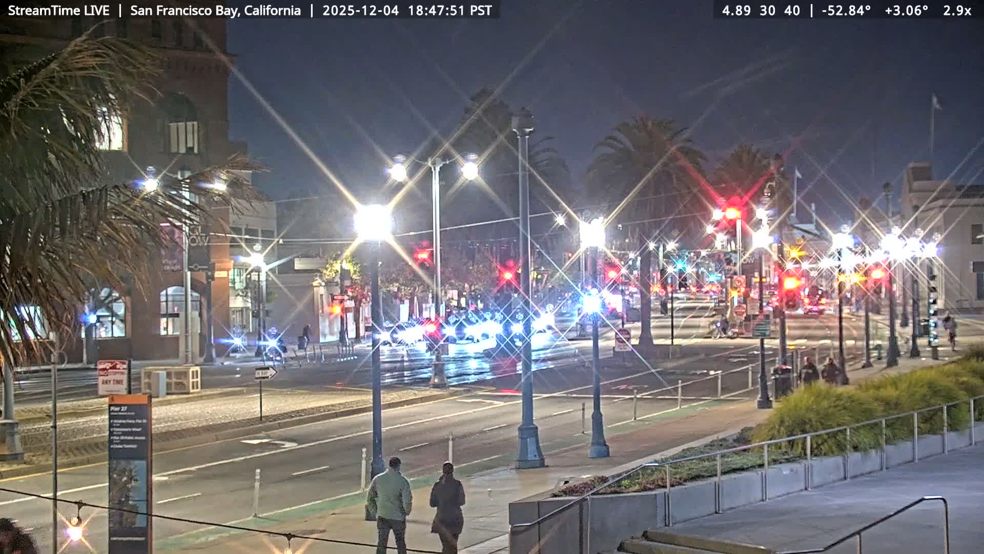 San Francisco City & San Francisco Bay Area (Oakland - Hayward) from Pier 23 Panoramic Live Cam - San Francisco, San Francisco Bay Area, California, USA