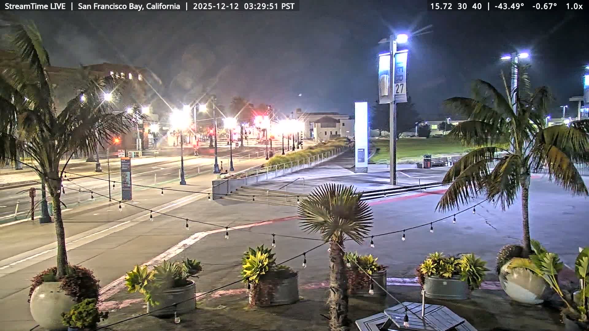 San Francisco City & San Francisco Bay Area (Oakland - Hayward) from Pier 23 Panoramic Live Cam - San Francisco, San Francisco Bay Area, California, USA