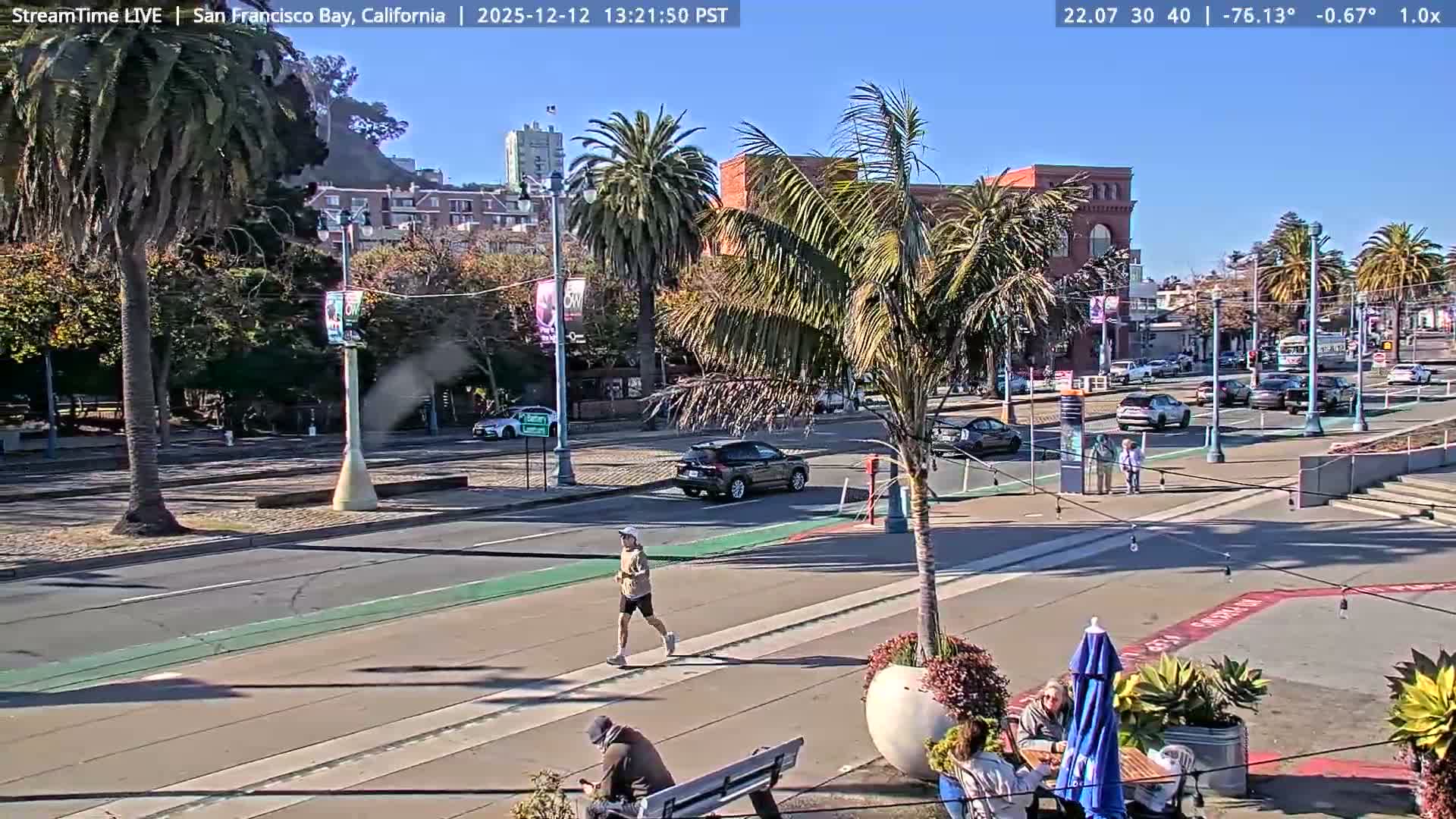 San Francisco City & San Francisco Bay Area (Oakland - Hayward) from Pier 23 Panoramic Live Cam - San Francisco, San Francisco Bay Area, California, USA
