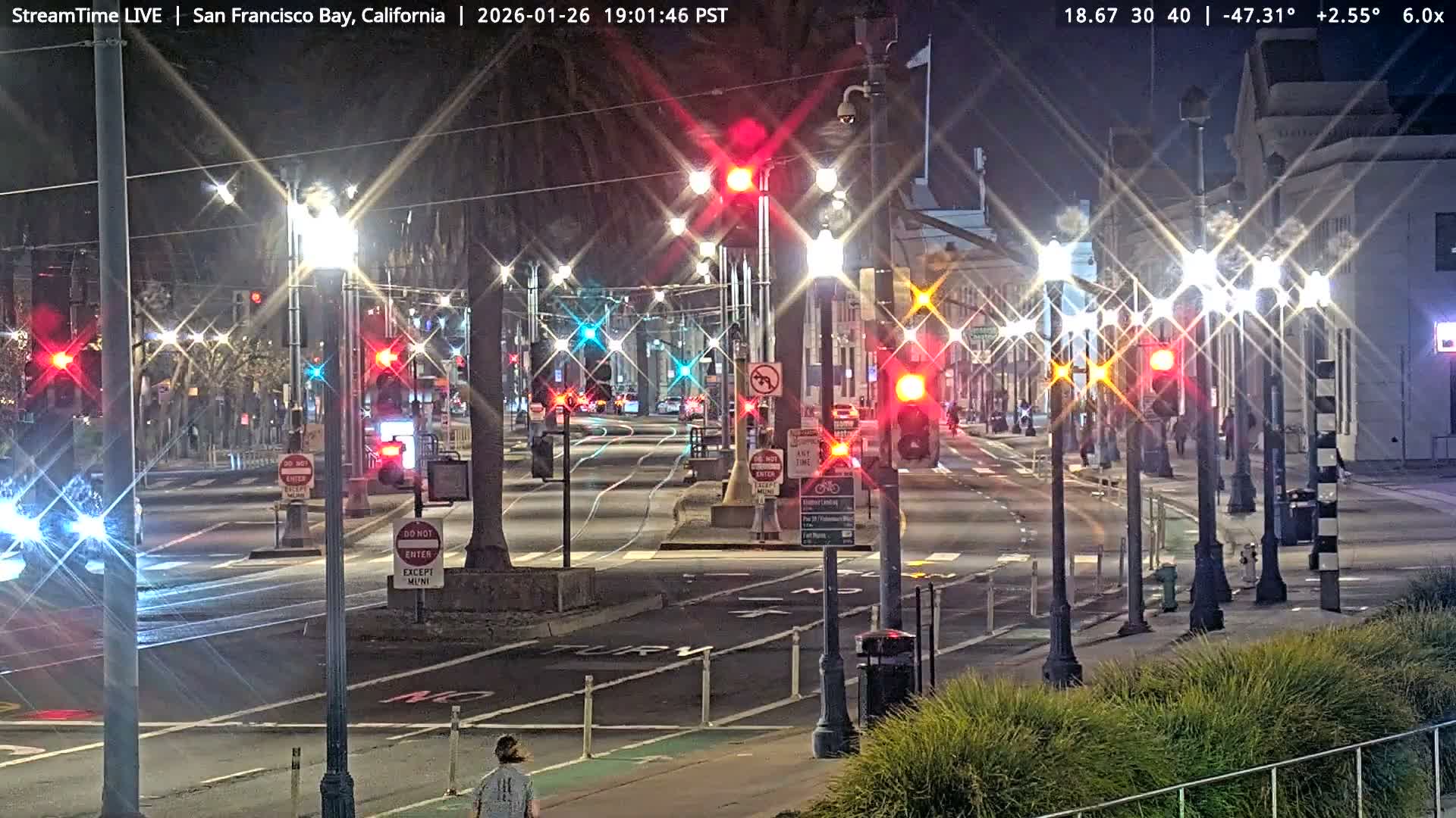 San Francisco City & San Francisco Bay Area (Oakland - Hayward) from Pier 23 Panoramic Live Cam - San Francisco, San Francisco Bay Area, California, USA