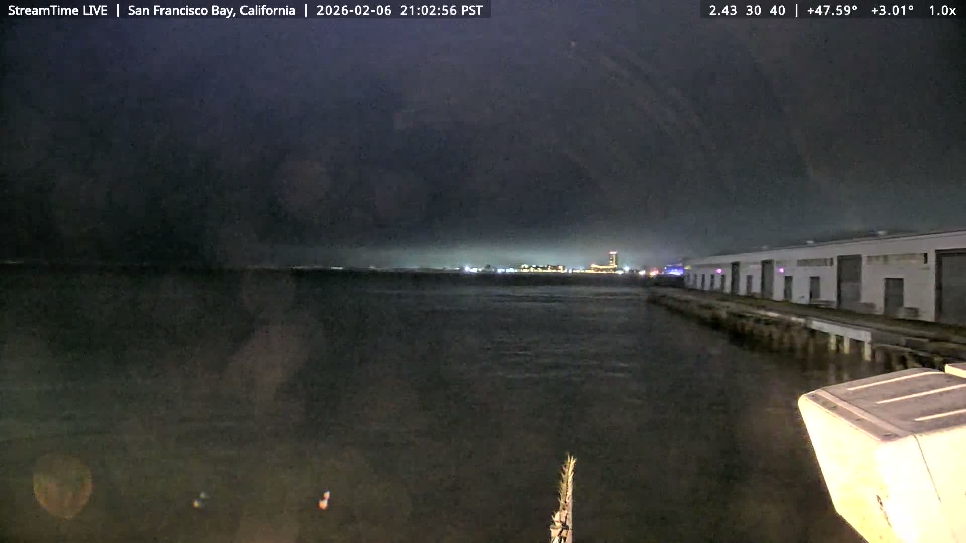 San Francisco City & San Francisco Bay Area (Oakland - Hayward) from Pier 23 Panoramic Live Cam - San Francisco, San Francisco Bay Area, California, USA