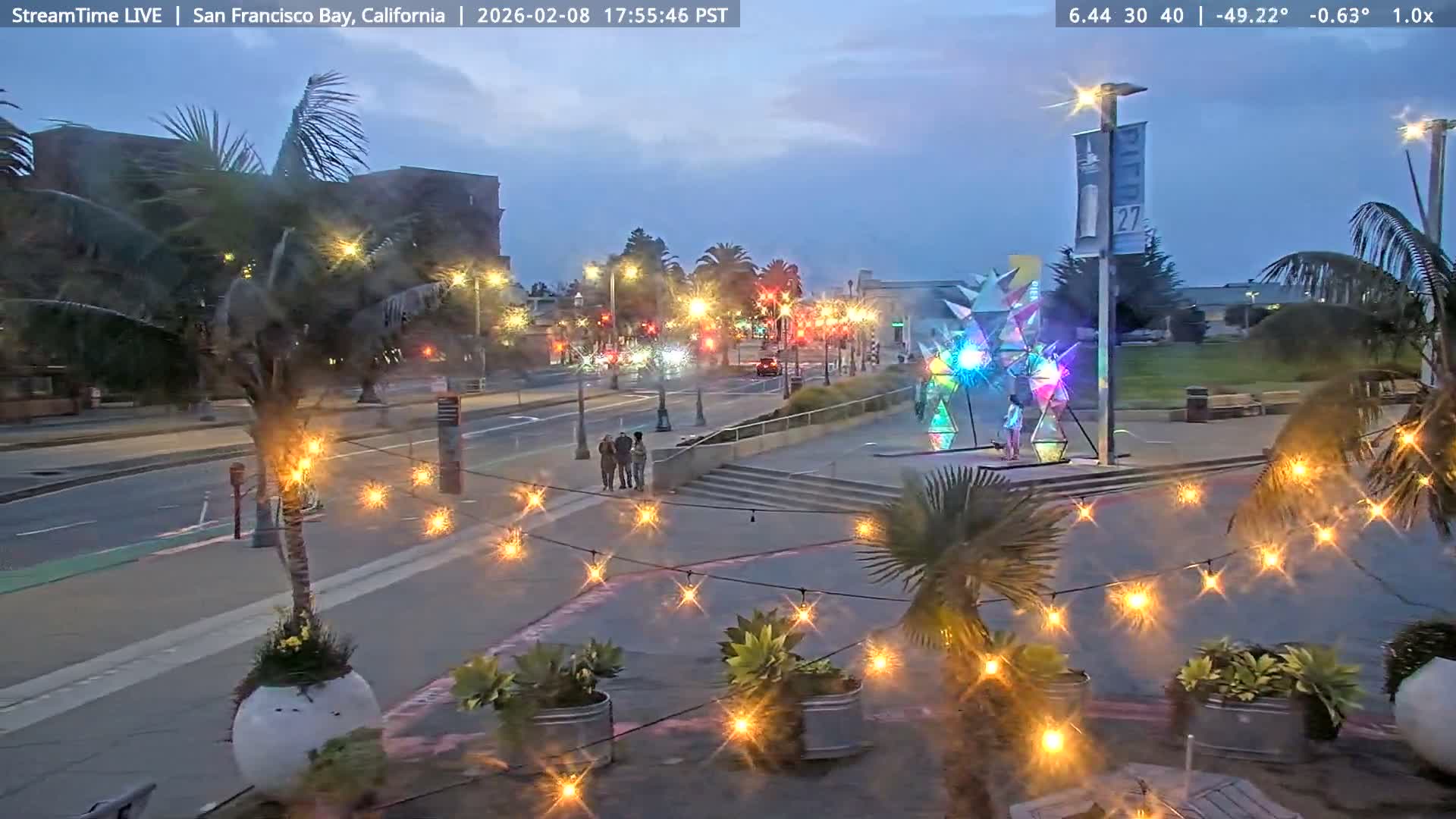 San Francisco City & San Francisco Bay Area (Oakland - Hayward) from Pier 23 Panoramic Live Cam - San Francisco, San Francisco Bay Area, California, USA
