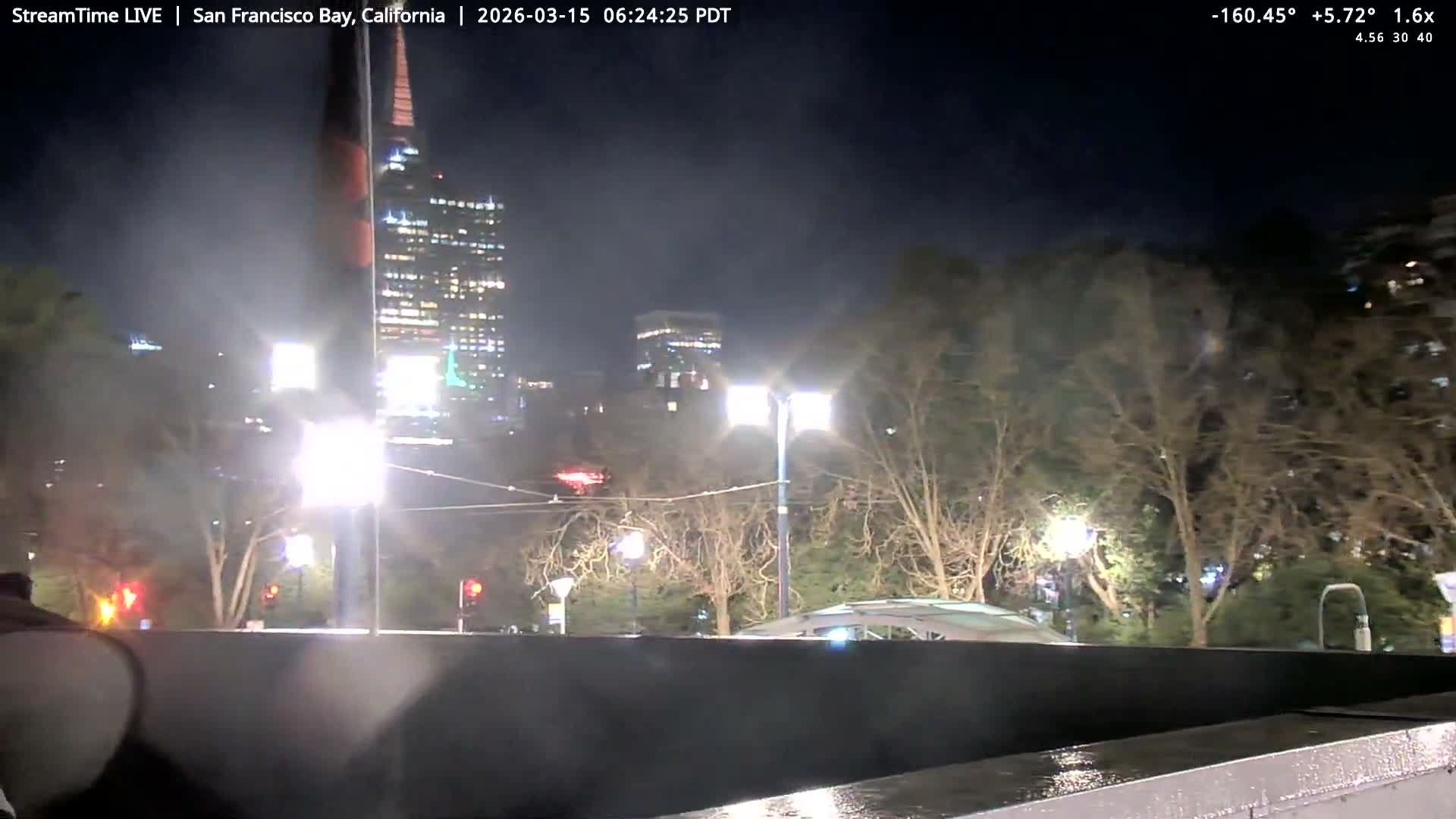 San Francisco City & San Francisco Bay Area (Oakland - Hayward) from Pier 23 Panoramic Live Cam - San Francisco, San Francisco Bay Area, California, USA