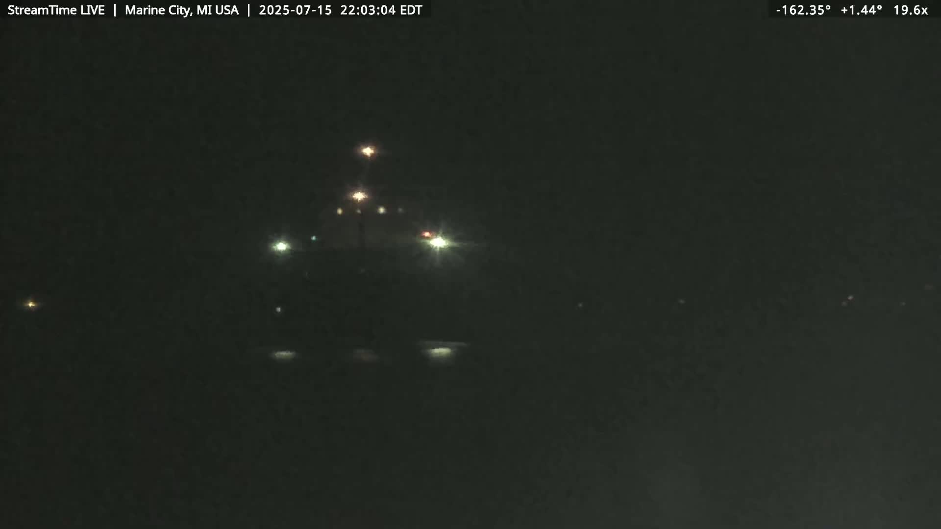 USA - Canada Border, Marine City Coast & St Clair River Live Cam - Marine City, St. Clair, Michigan, USA
