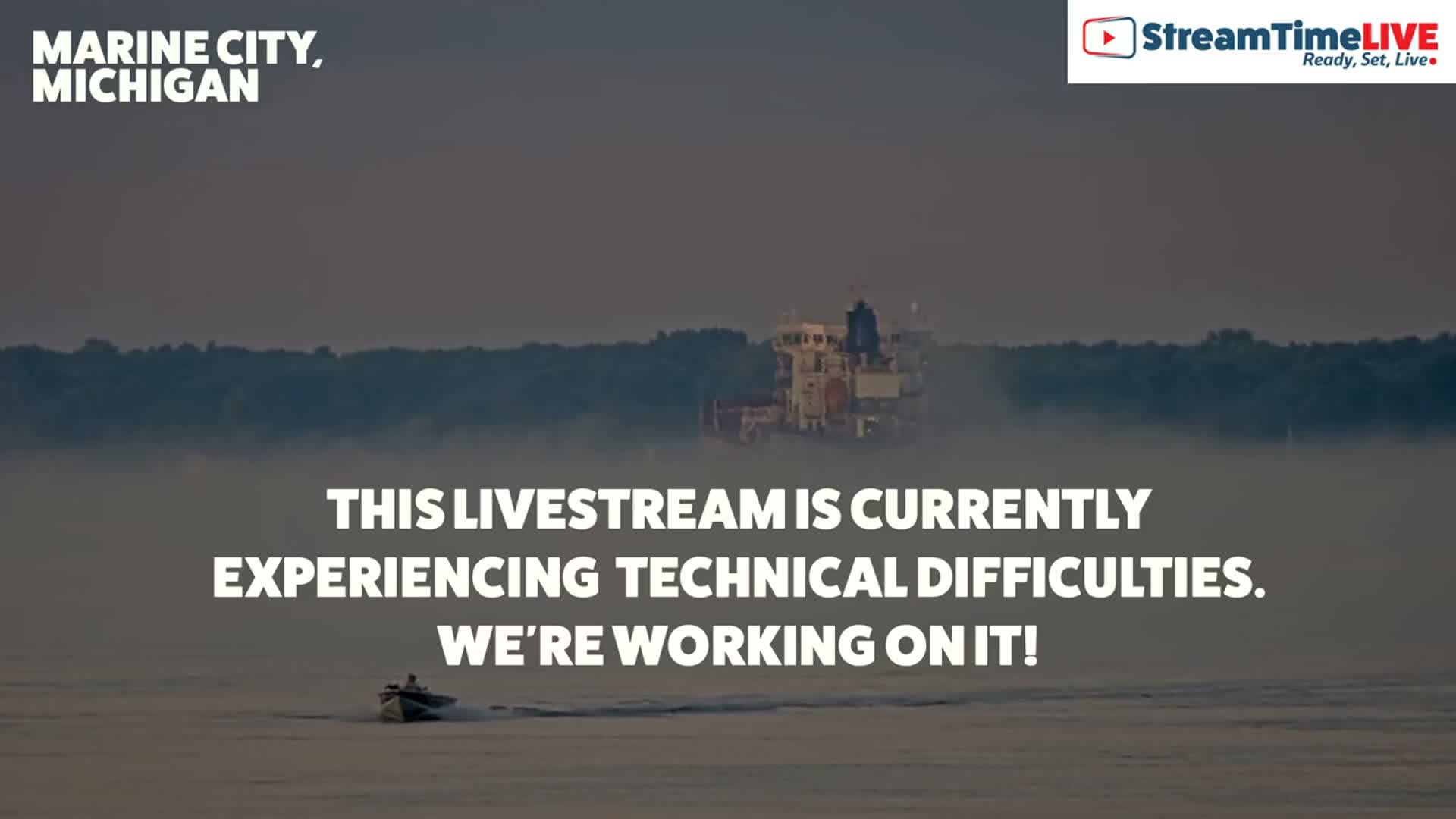 USA - Canada Border, Marine City Coast & St Clair River Live Cam - Marine City, St. Clair, Michigan, USA