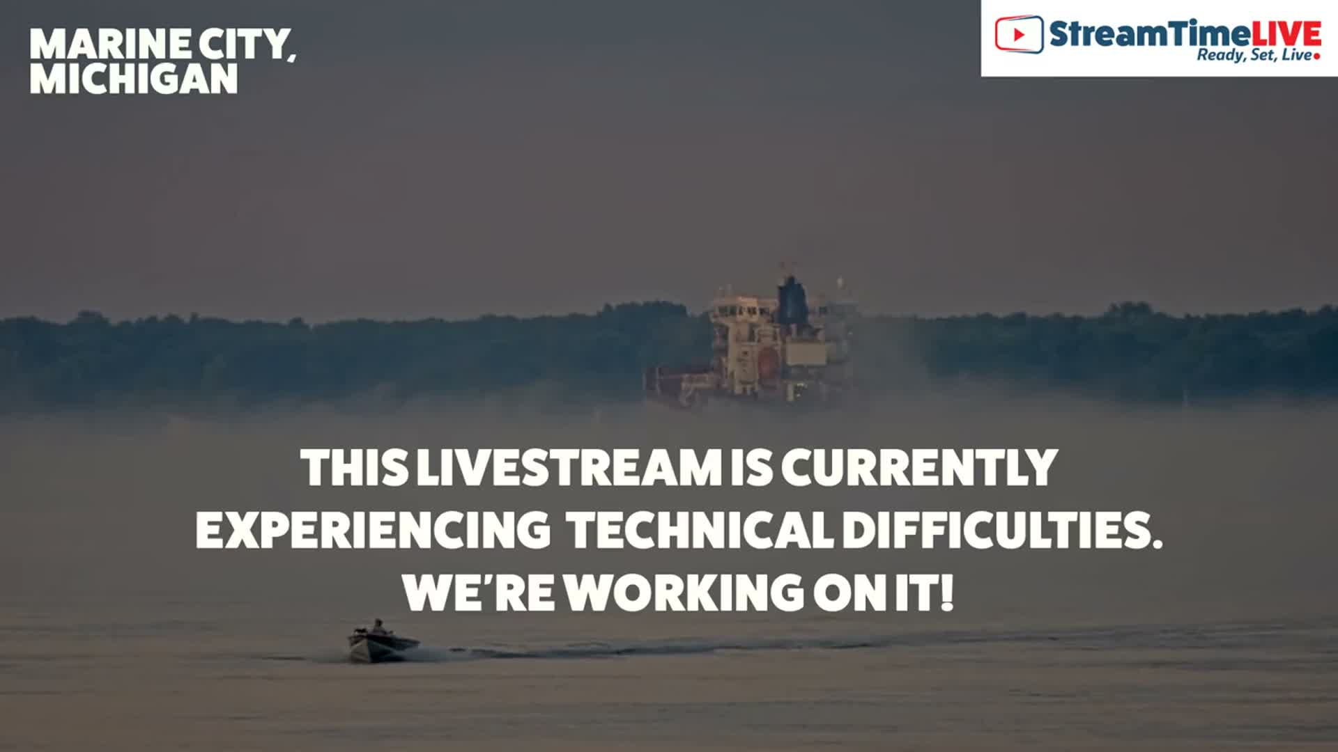 USA - Canada Border, Marine City Coast & St Clair River Live Cam - Marine City, St. Clair, Michigan, USA