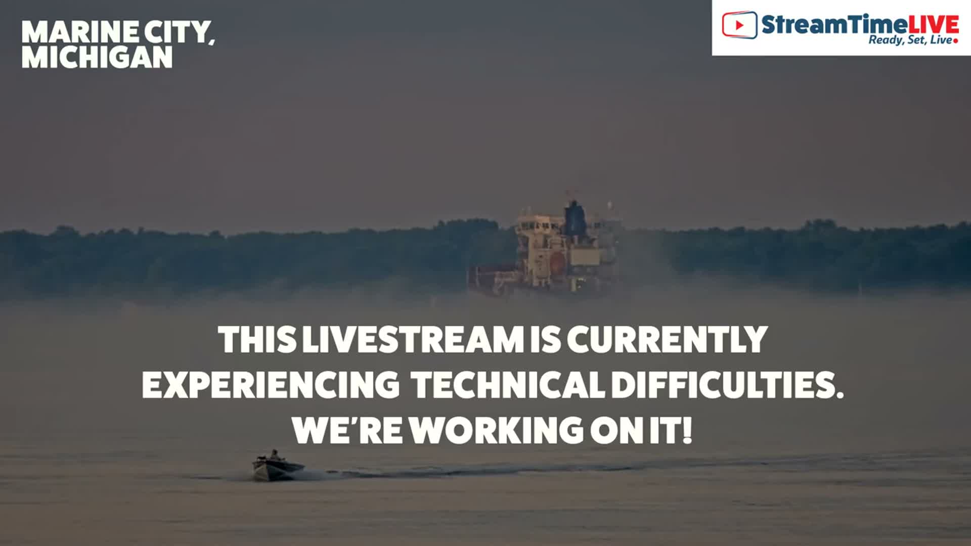 USA - Canada Border, Marine City Coast & St Clair River Live Cam - Marine City, St. Clair, Michigan, USA