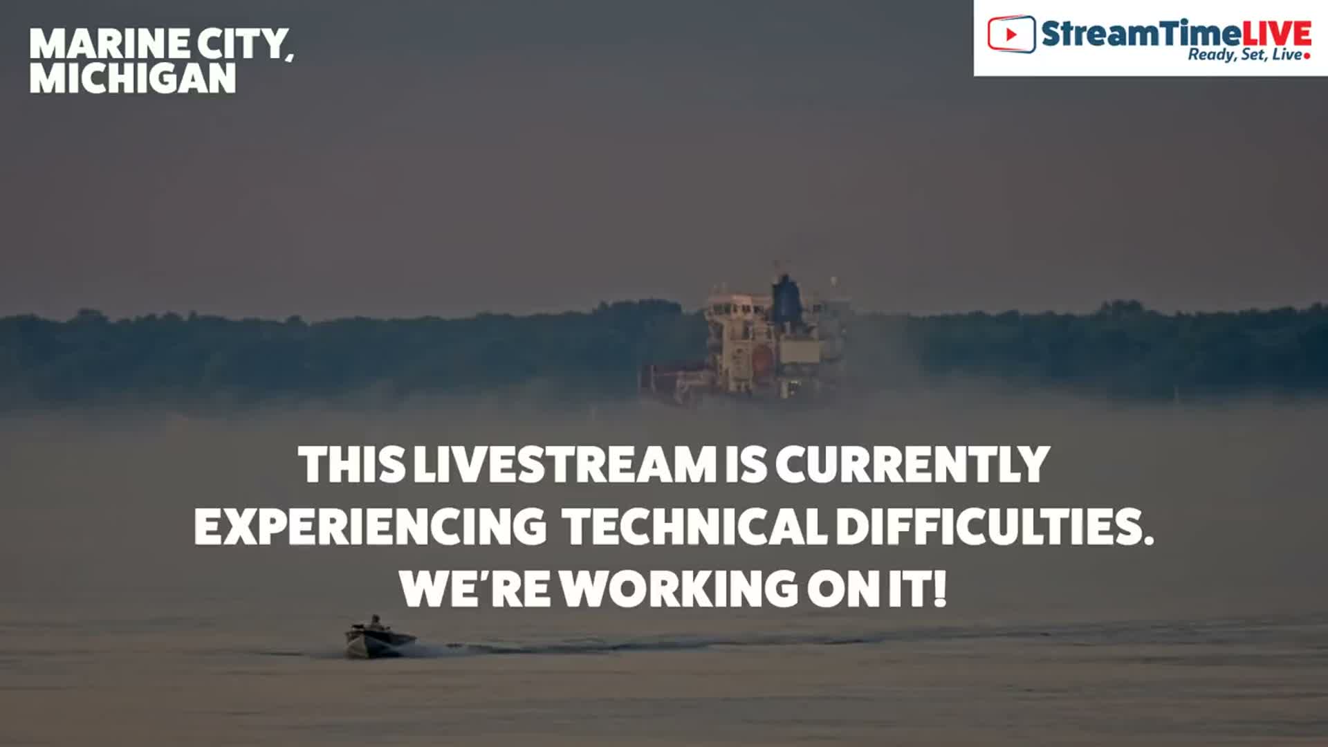 USA - Canada Border, Marine City Coast & St Clair River Live Cam - Marine City, St. Clair, Michigan, USA