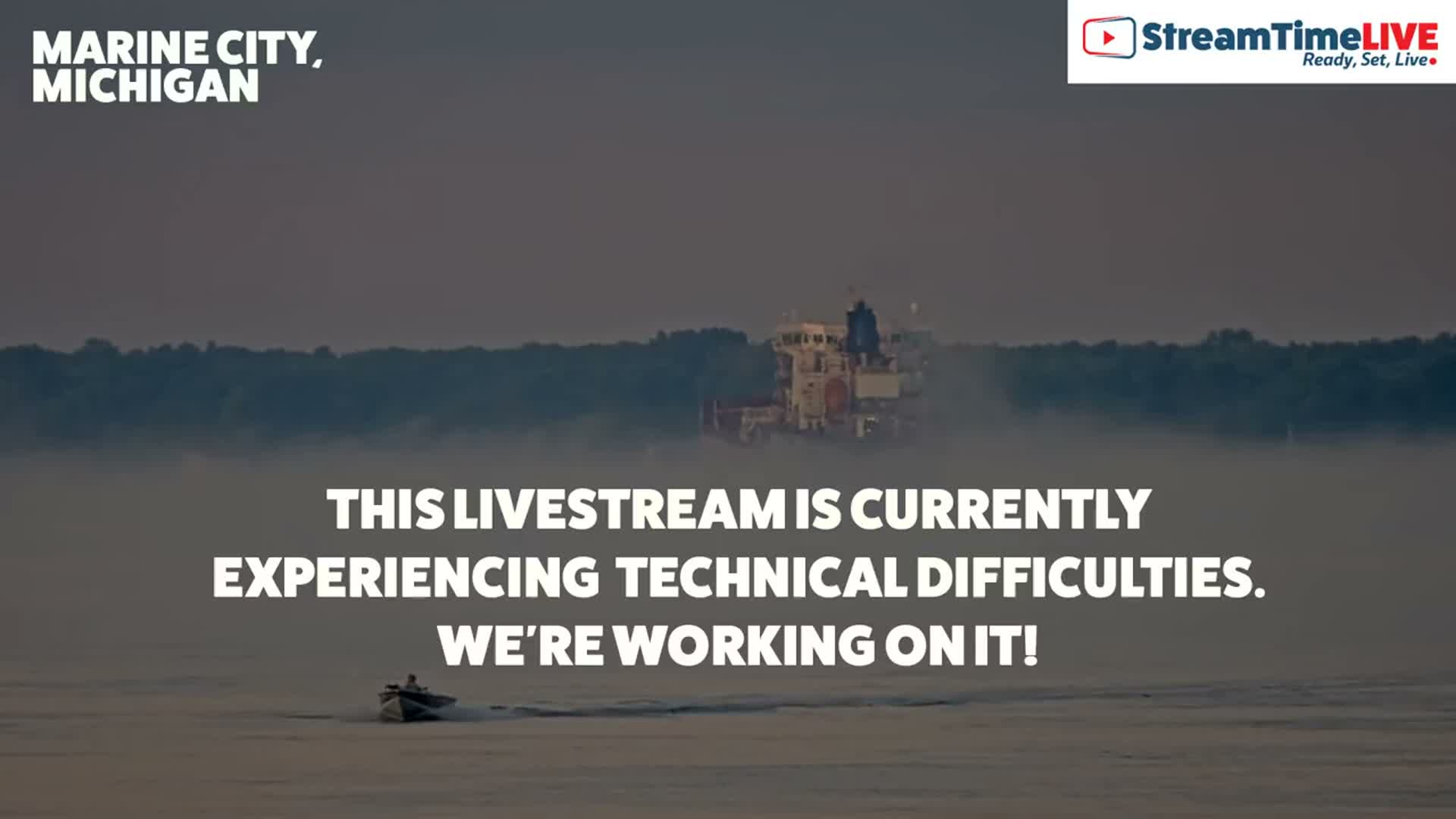 USA - Canada Border, Marine City Coast & St Clair River Live Cam - Marine City, St. Clair, Michigan, USA