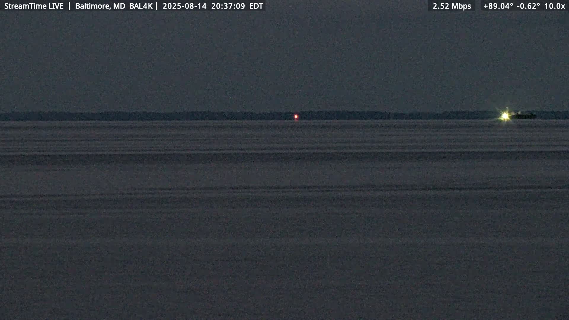Port of Baltimore, Francis Scott Key Bridge, & Dundalk Marine Terminal & Patapsco River View from Fort Smallwood Park Live Cam - Pasadena, Anne Arundel, Maryland, USA